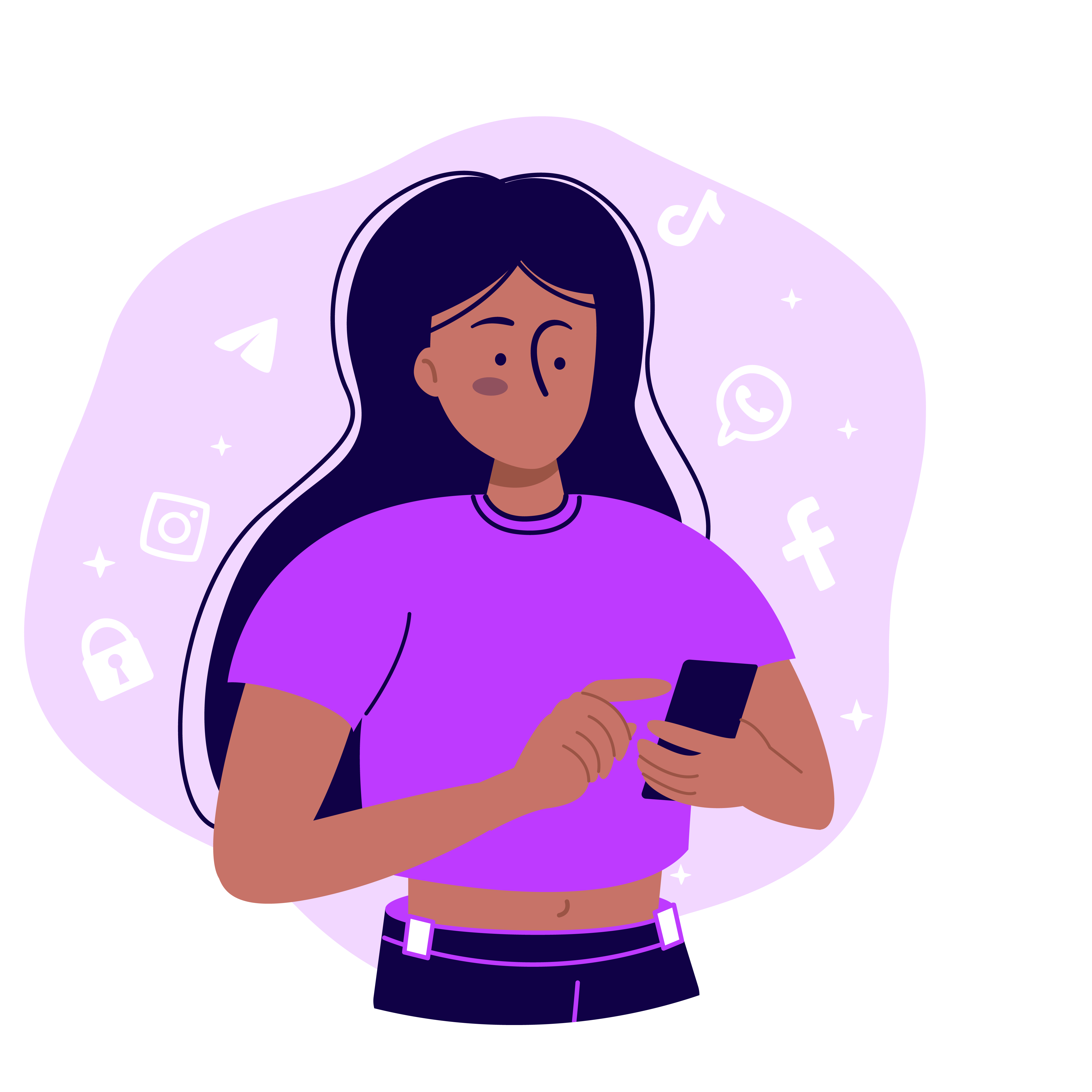 Ilustración sobre redes sociales